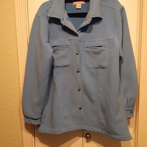 LADY HATHAWAY thick button up fleece jacket L